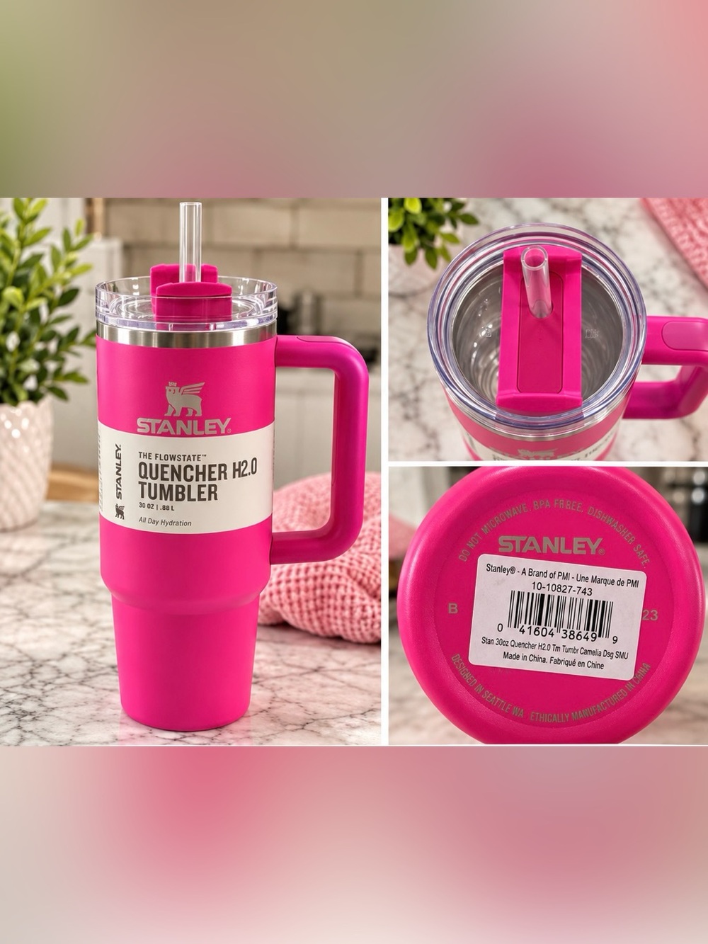 💗 Stanley 30 oz Quencher H2.0 – Camelia Limited Edition